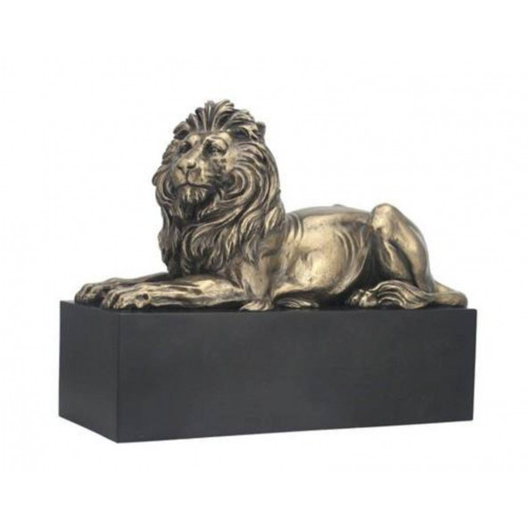VERONESE BİBLOLAR-Wise Hayvanlar Alemi-WISE KAİDE ÜZERİNDE UZANAN ASLAN-22x9x17 CM-JWU76538A4