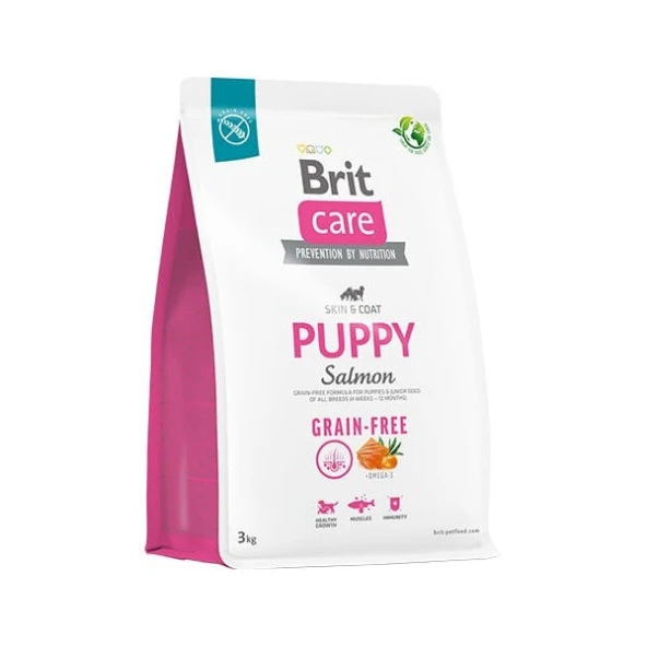 Brit Care Puppy Tahılsız Skin & Coat Somonlu Yavru Köpek Maması 3 Kg - 1