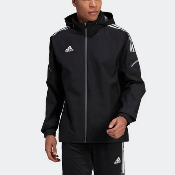 Adidas GE5413 Con21 Aw Jkt Erkek Yağmurluk - 3