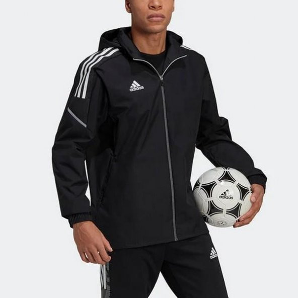 Adidas GE5413 Con21 Aw Jkt Erkek Yağmurluk - 5