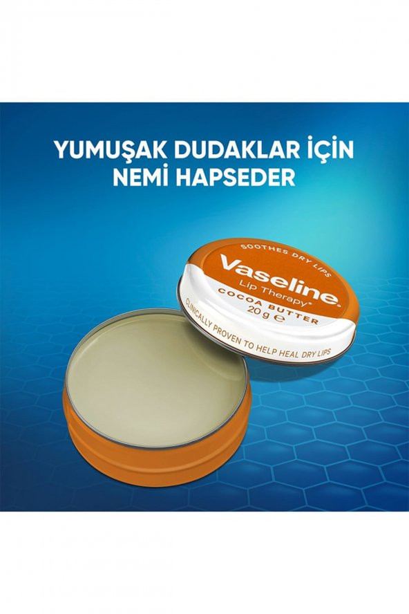 Vaseline Lip Therapy Yumuşatıcı Dudak Kremi Kakao Yağı 20 G X 2 Adet - 3