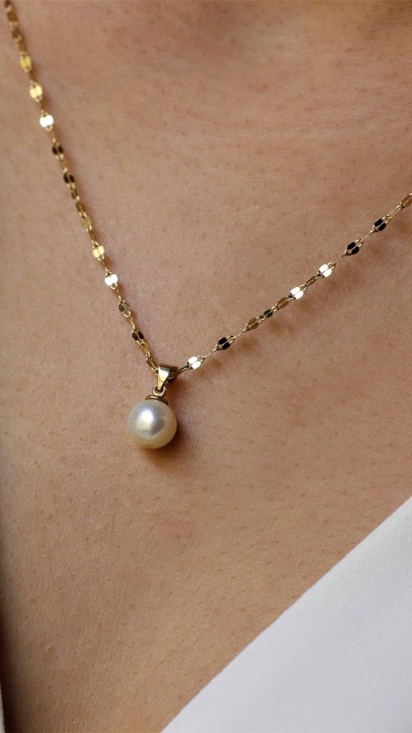 Altın İncili Kolye - Resim 2