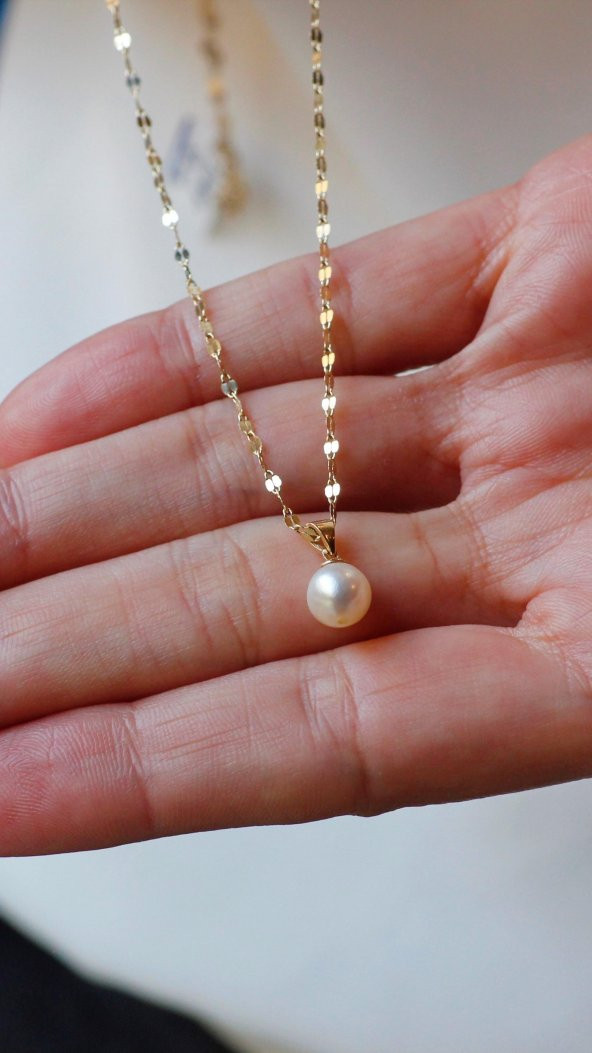 Altın İncili Kolye - Resim 5