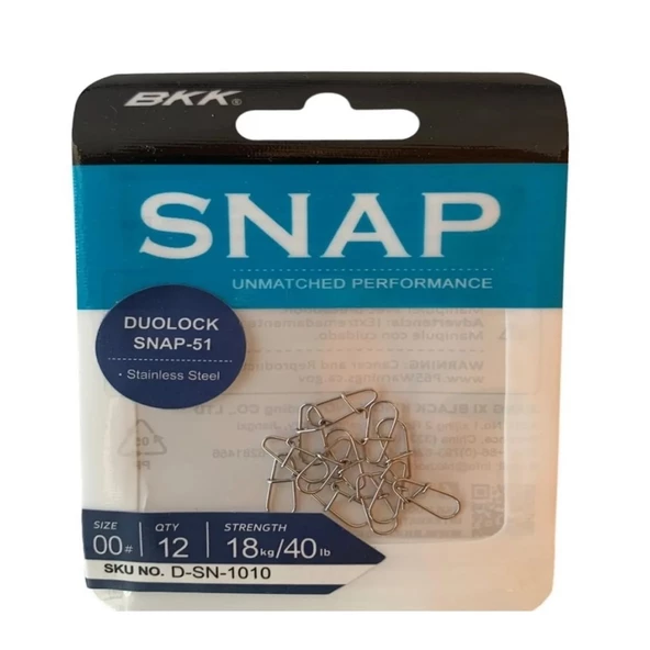 BKK Duolock Snap-51 Yapay Yem Klipsi (12'li Paket) - 2