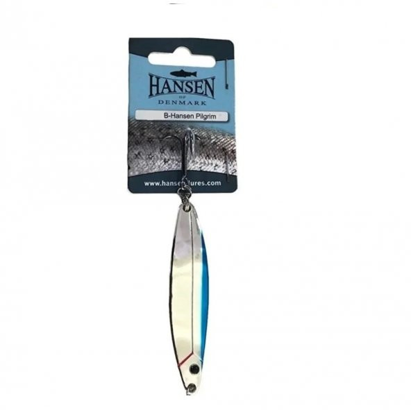 Hansen Pilgrim 7.8cm 22gr Silver/blue Lüfer-levrek Kaşık