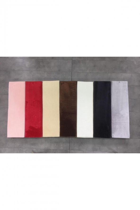 Comfort Bordo (1 ADET) Pufidik Peluş Merdiven Halısı Kaymaz Deri Tabanlı Basamak Paspası - 3