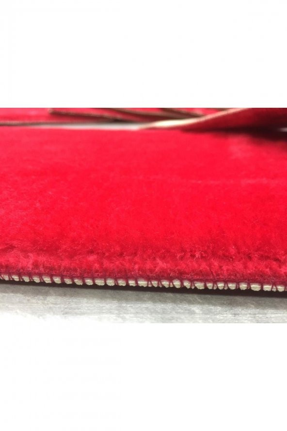 Comfort Bordo (1 ADET) Pufidik Peluş Merdiven Halısı Kaymaz Deri Tabanlı Basamak Paspası - 6