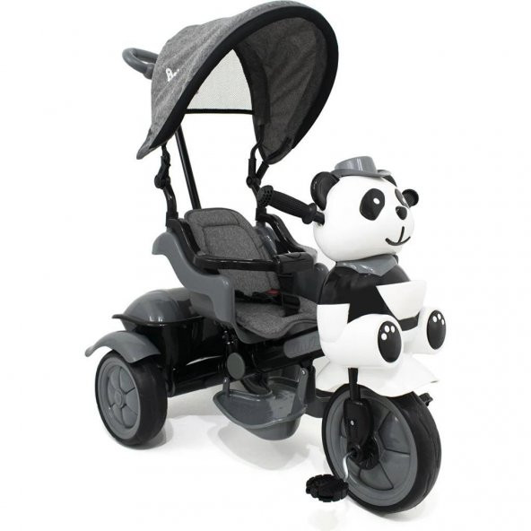 Babyhope 127 Little Panda Lüx Bisiklet -Gri 03012760, Bebek Bisikleti