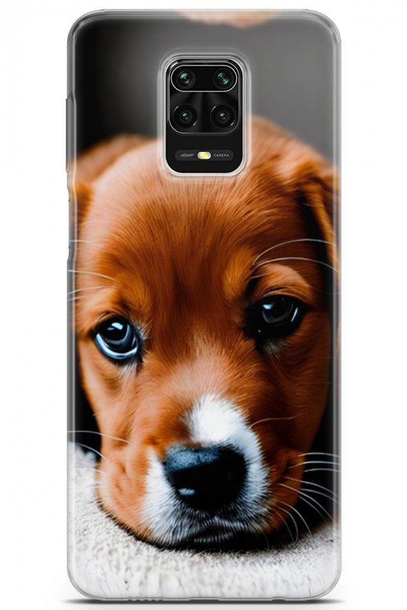 Xiaomi Redmi Note 10 Lite Uyumlu Kılıf Dogs 09 Beagle UV Kılıf Kahverengi