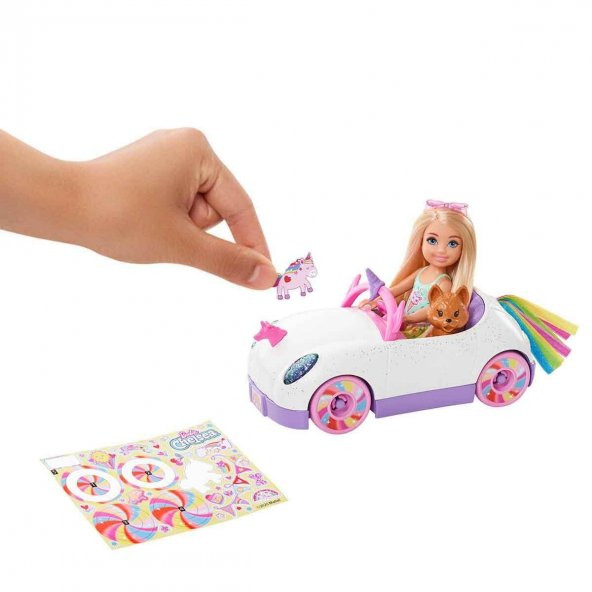 Barbie Club Chelsea Bebek ve Arabası - 4