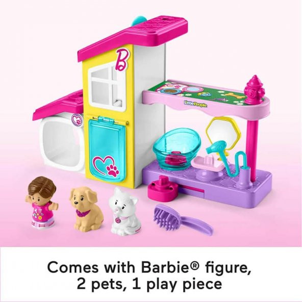 Little People'dan Barbie Oyun ve Bakım Evcil Hayvan Spası - 2