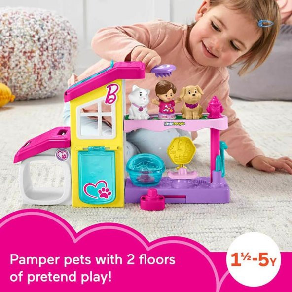 Little People'dan Barbie Oyun ve Bakım Evcil Hayvan Spası - 5