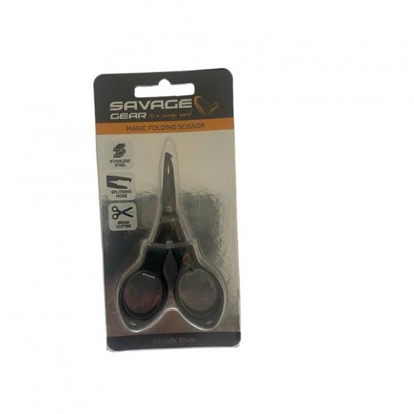 Savage Gear Magic Folding Scissors 9.5 cm Balıkçı Makası