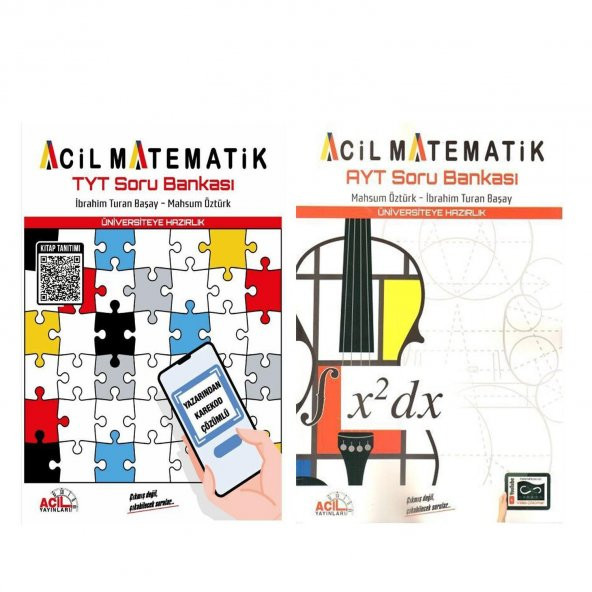 Acil Yayınları TYT ve AYT Matematik Soru Bankası Setleri 2 Kitap