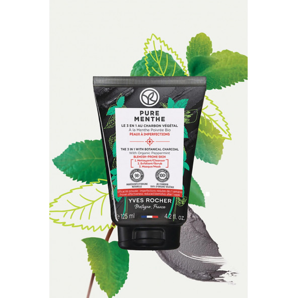 YVES ROCHER Akneye Eğilimli Ciltler Için Peeling Etkili Prebiyotik Yüz Yıkama Jeli - 2