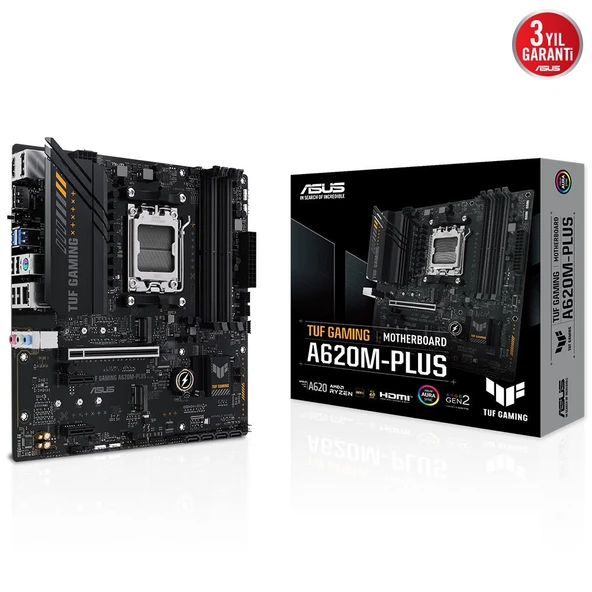 ASUS TUF GAMING A620M-PLUS WIFI DDR5 HDMI M.2 MATX AM5