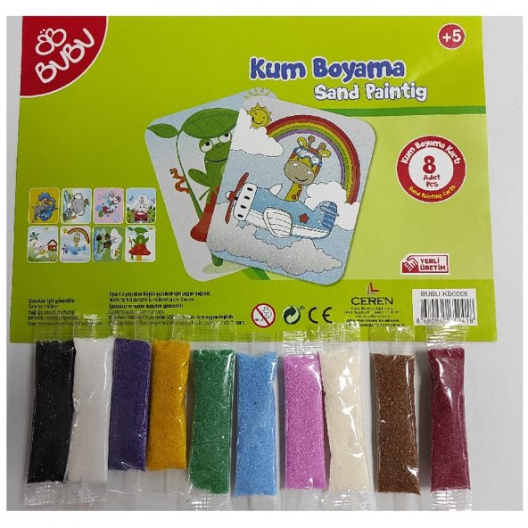 Bu-Bu Kum Boyama Seti Poşetli BUBU-KB0006 - 1