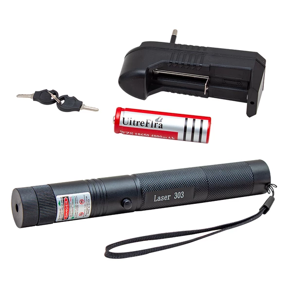 Powermaster Şarjlı Uzun Menzilli Yeşil Lazer Pointer 25 Km Menzil