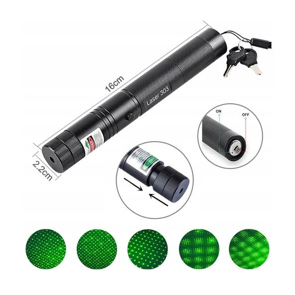 Powermaster Şarjlı Uzun Menzilli Yeşil Lazer Pointer 25 Km Menzil - 3
