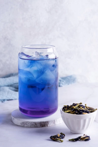 Çay Butterfly Pea Flower Tea Mavi Kelebek Sarmaşığı Çayı Deluxe Seri  25 Gr - 4