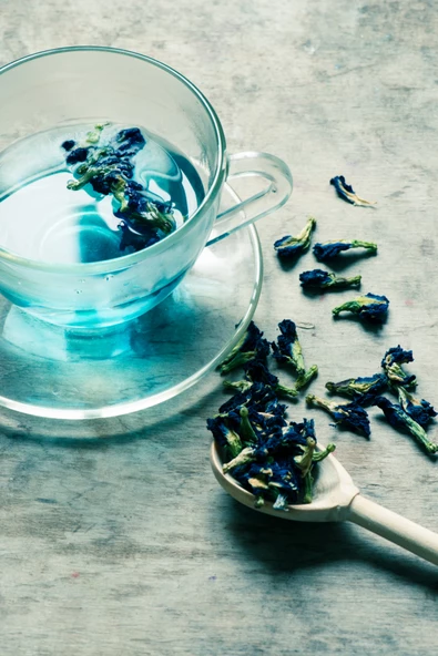 Çay Butterfly Pea Flower Tea Mavi Kelebek Sarmaşığı Çayı Deluxe Seri  25 Gr - 7
