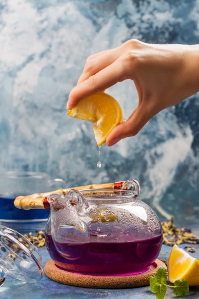 Çay Butterfly Pea Flower Tea Mavi Kelebek Sarmaşığı Çayı Deluxe Seri  25 Gr - 6