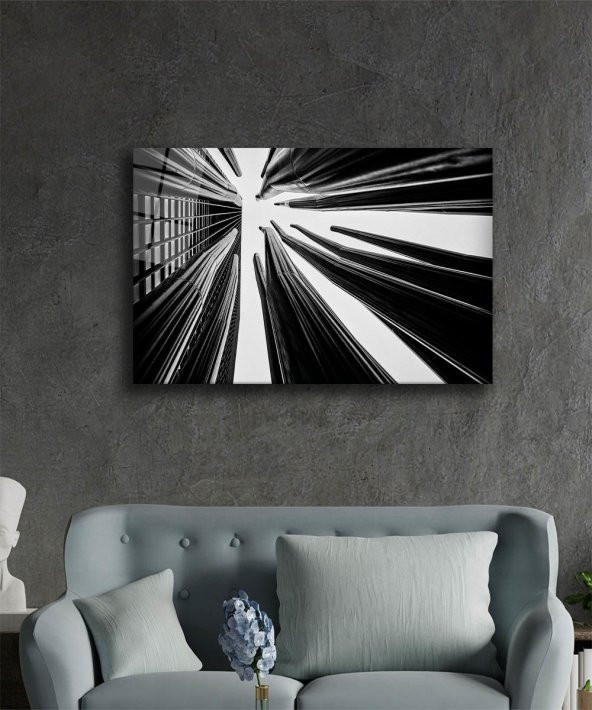 Geometrik Mimari Cam Tablo - Resim 2