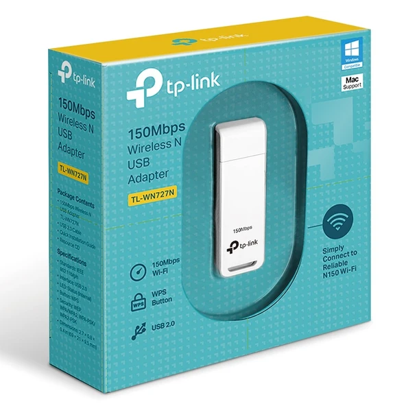 Tp-Link TL-WN727N 150Mbps Kablosuz  USB Adaptör - Resim 3