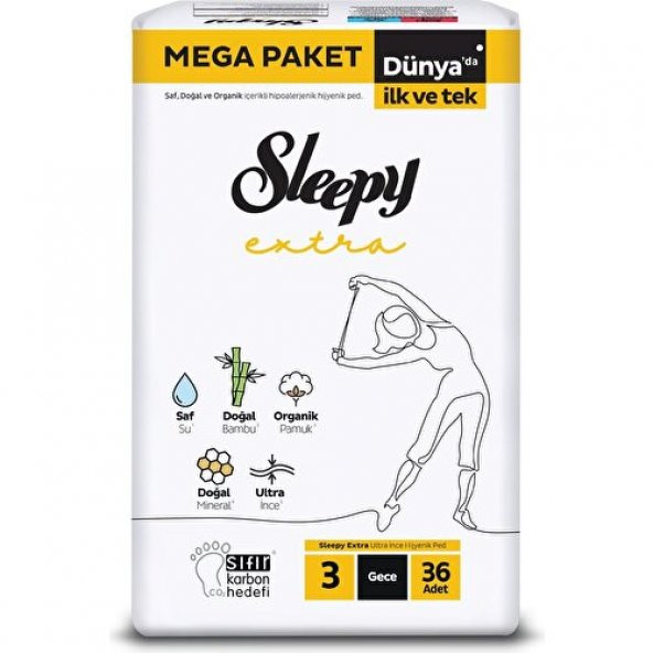 Sleepy Extra Mega Ped Gece 36lı - 2