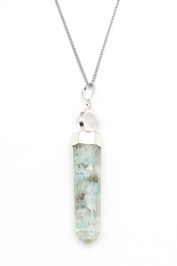 Larimar Doğal Taş Orgonit Kolye ürün görseli