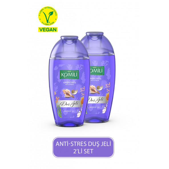 Komili Anti-Stres Vegan Seyahat Boy Duş Jeli - Egzotik Koku - 2 X 200 ML