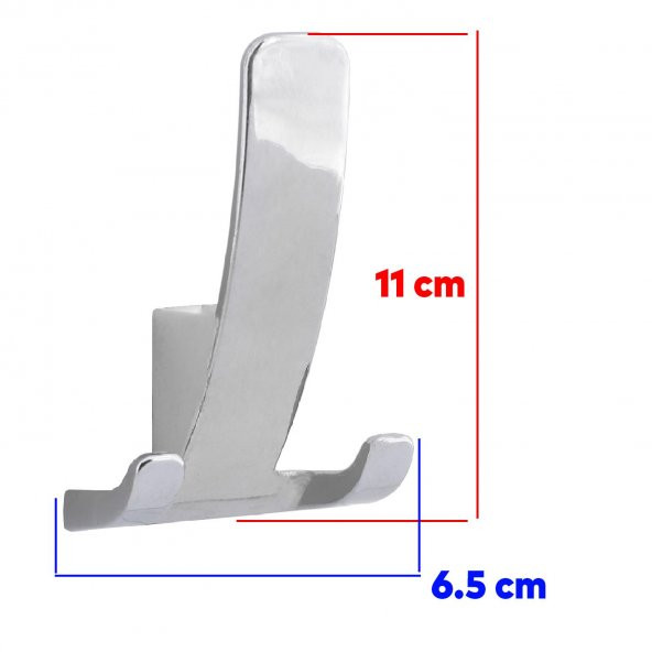 Apex Metal Portmanto Askı Vestiyer Duvar Dolap Elbise Askısı Krom Mobilya Kapı Askılığı Aparatı - 2