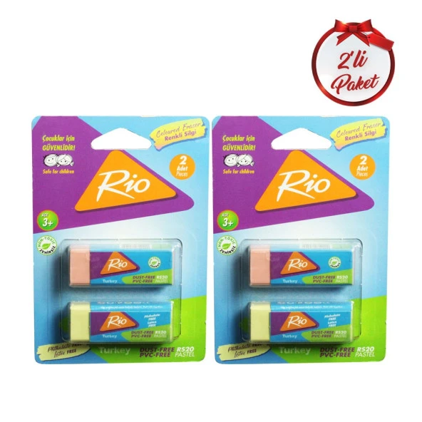 Rio Pastel 2li Silgi Seti 2 Paket