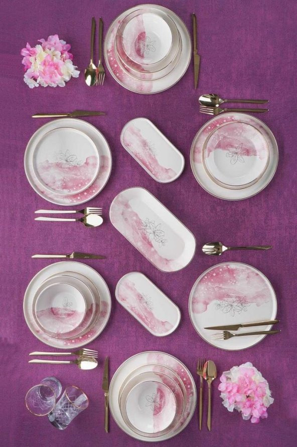 Acar Adore 27 Parça 6 Kişilik Yemek Takımı XSH-21-0490 - 4