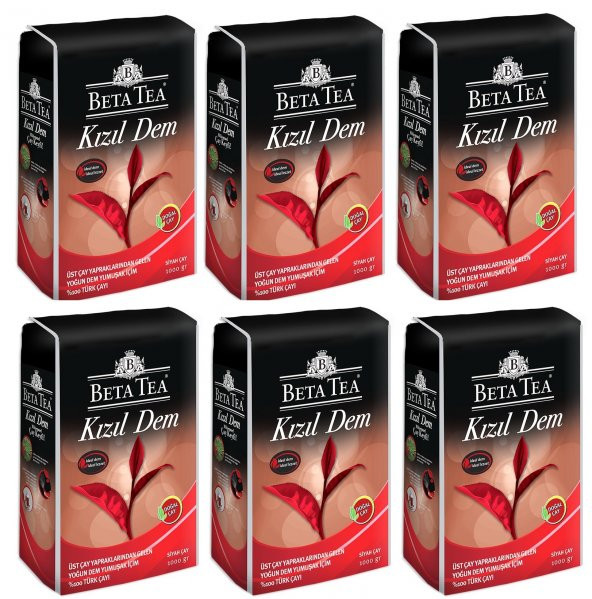 Beta Tea Kızıl Dem Siyah Çay 6x1 Kg