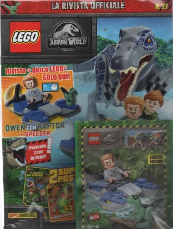 Lego Jurassic World Dergi- Minifigure - İtalyanca