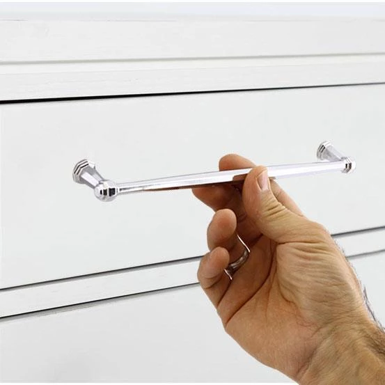 Sütun Mobilya Mutfak Dolabı Çekmece Dolap Kapak Kulpu Düz Metal Kulp Kulbu Kulpu 224 Mm Krom - 4