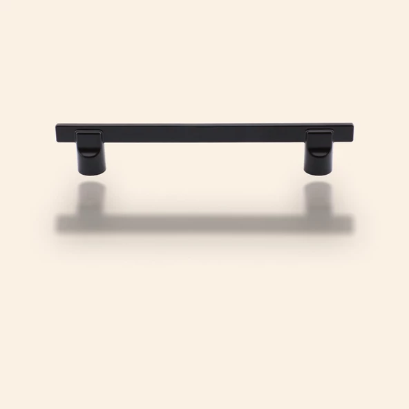 Oval Lama 160 Mm Düz Mobilya Mutfak Dolabı Çekmece Dolap Kapak Kulpu Kulpları Kulbu Siyah Metal Kulp - 4