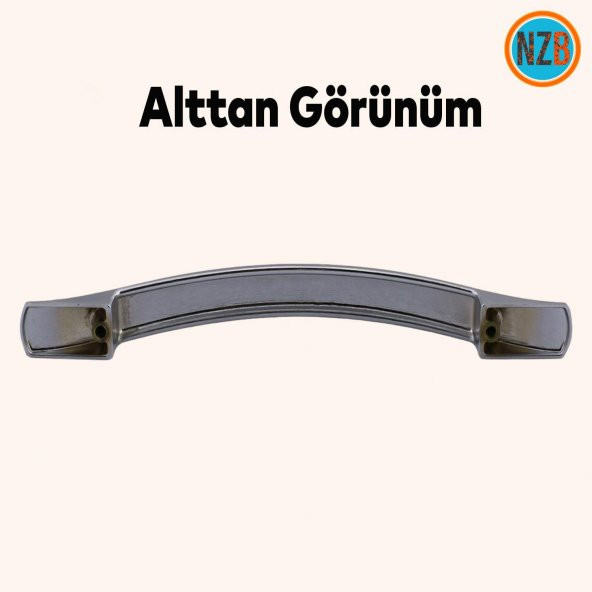 Mobilya Banyo Mutfak Dolabı Çekmece Dolap Kapak Kulpu Düz Metal Kulp Kulbu Kulpu 128 mm Krom - 5
