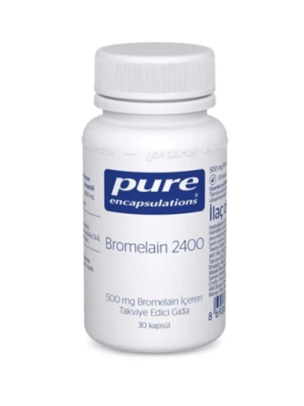 Pure Encapsulations Bromelain 2400 500 mg 30 Kapsül ürün görseli