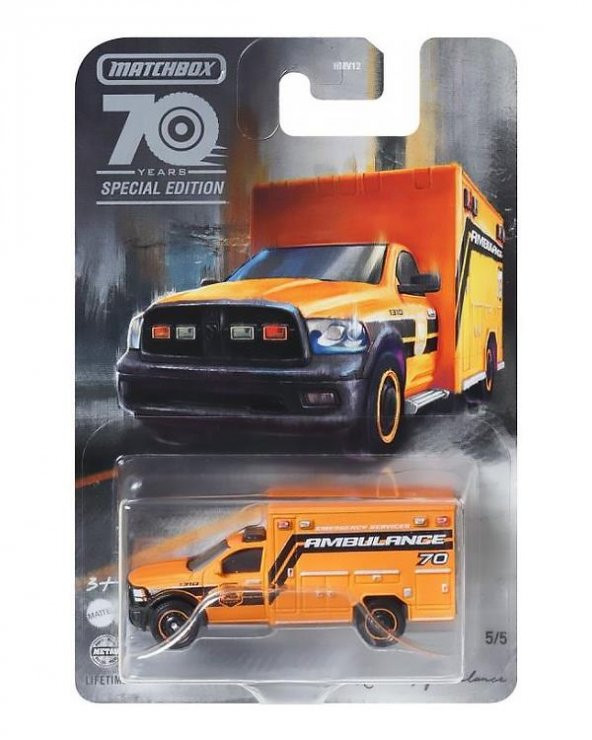 Matchbox 70. Yıla Özel Tekli Arabalar Ram Ambulance HMV17