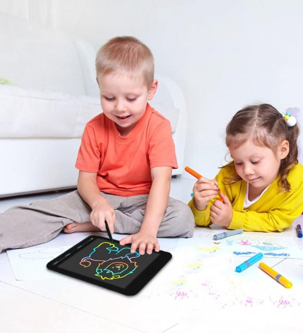 10 Inch, Kalemli LCD Dijital Çizim-Eğitim Yazı Tableti, Dijital Çizim Pedi-10 inç, Siyah - 6