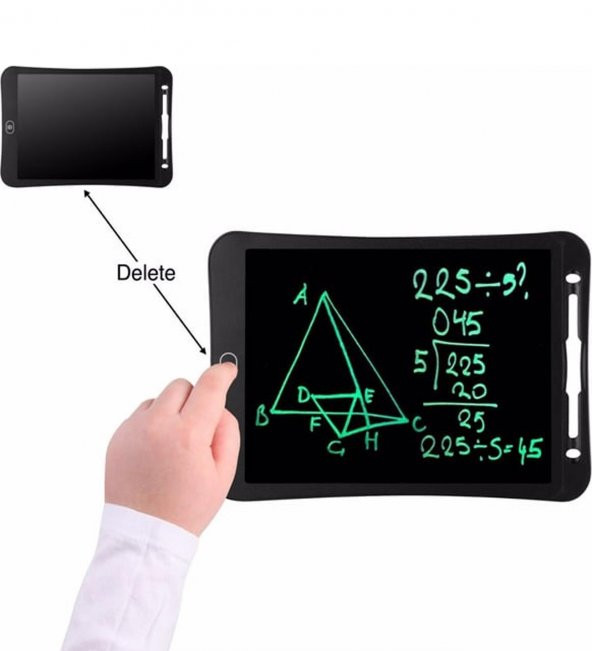 10 Inch, Kalemli LCD Dijital Çizim-Eğitim Yazı Tableti, Dijital Çizim Pedi-10 inç, Siyah - 7