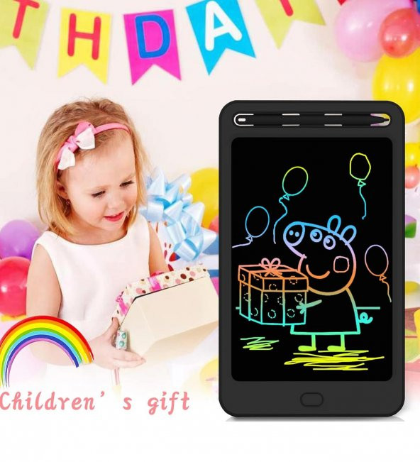 10 Inch, Kalemli LCD Dijital Çizim-Eğitim Yazı Tableti, Dijital Çizim Pedi-10 inç, Siyah - 8