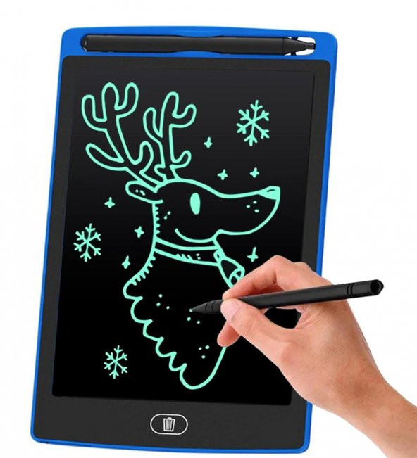 10 Inch, Kalemli LCD Dijital Çizim-Eğitim Yazı Tableti, Dijital Çizim Pedi-10 inç, Mavi