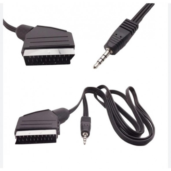 Uydu Av Kablo 3.5mm Erkek Scart Kısa Jack - 2