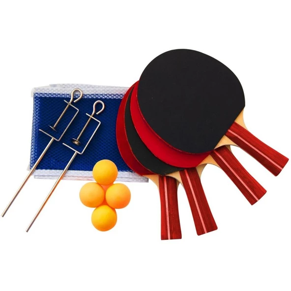 Delta Masa Tenisi 4 Raket + 4 Top + Ağ Demir