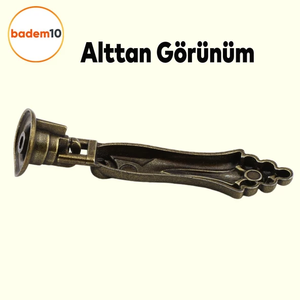 Üzümlü Sallama Sarkaç Metal Eskitme Antik Sarı Halka Mobilya Mutfak Dolap Kulpu Kulbu Kulpları - 3