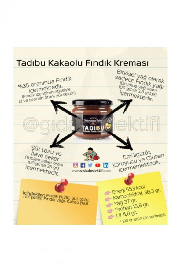 Tadıbu Kakaolu Fındık Ezmesi 15 X 330 G - 2