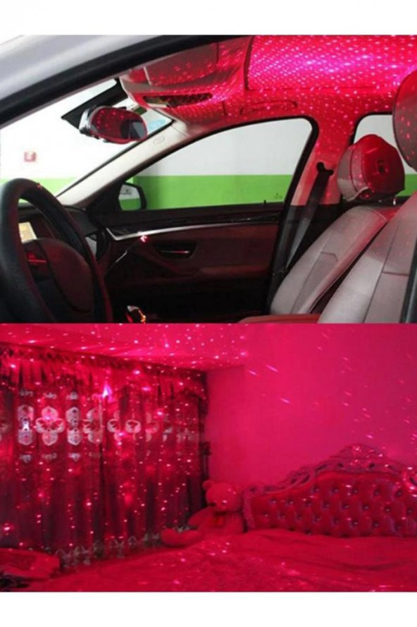 Araç Içi Usb Ayak Altı Tavan Led Aydınlatma Disko Işık Ev Oda Dekorasyon Gece Lambası - 2